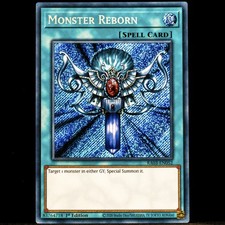 Monster Reborn RA03-EN052 Secret Rare Holo Quarter Century Bonanza Yu-Gi-Oh Card