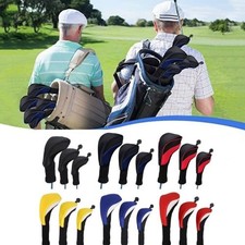 3PCS Golf Club Head Covers Set Driver 1,3,5 Fairway Woods Head Cover Long Neck