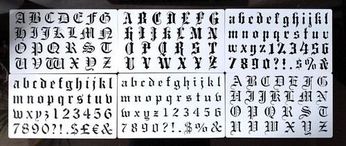 Old english font - old, alphabet
