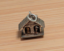 Vintage Silver Moving Enamel