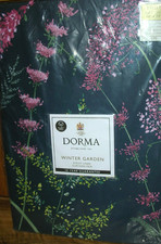 DORMA WINTER GARDEN  EYELET CURTAINS - FULLY LINED - BLACKOUT - 66" X 54"