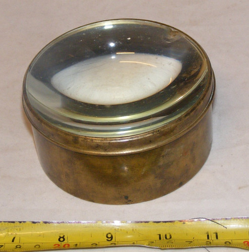 Antique desk magnifying glass - desk,