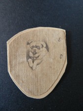 Pug dog? Victorian conversation print mill engraving Edmund Potter Manchester 