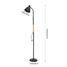 Black Industrial Floor Lamp