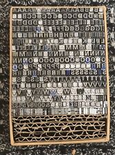 10pt Univers Caps Metal letterpress Type # ADANA EIGHT FIVE 8 x 5 User #