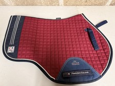 Premier Equine GP Numnah Full Burgundy And Blue