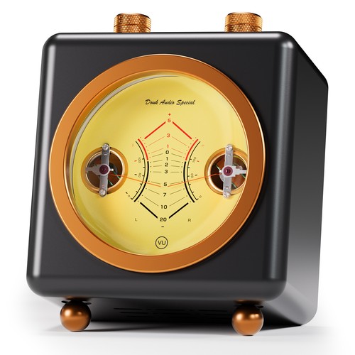 Stereo analog meter music - vu,