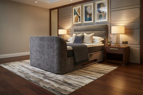 Double ottoman bed - double, tv