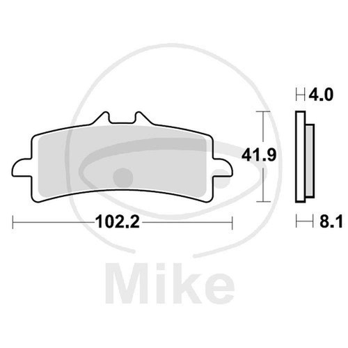 Brake pads sinter trw - brake, sv
