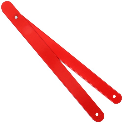 Red metal ladder - red,