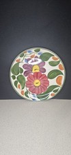 Beautiful Vint Wade Royal Victoria Pottery Plate Bright Floral. 24.5cm Diameter