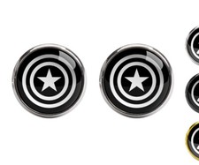 Marvel Hero Captain America Men Cufflink Set Shirt Cuff Link Wedding Party Groom