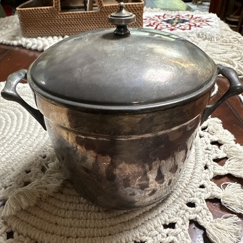 Crescent silver ice bucket - crescent,