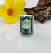 Aquamarine Ring 925 Sterling Silver Dainty Ring Some Size Available MO1985