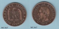 France 5 Centimes 1855W (Napoleon III) Coin