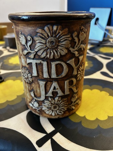Quantock pottery tidy jar - pottery,