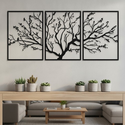 Tree life metal wall - metal, art