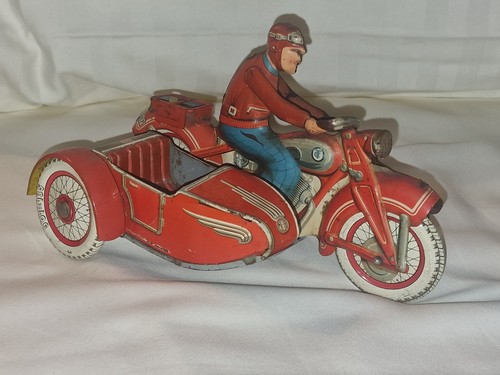 Tippco tin toy motorcycle - tin,