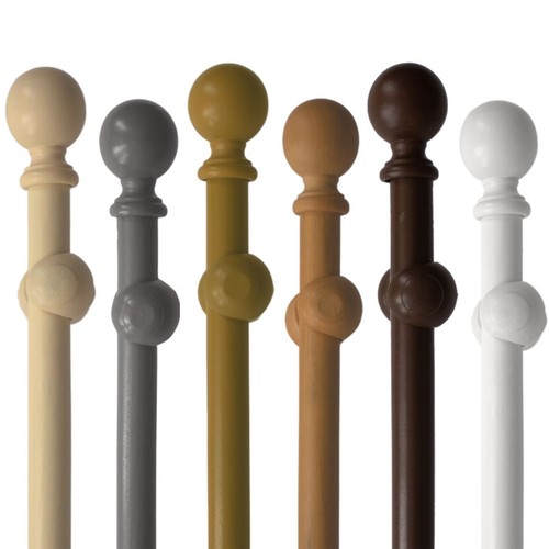 28mm eyelet wooden - wooden, curtain