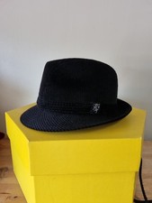 Philip Treacy Black Corduroy