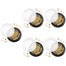  5 Boxes Nails Accessories for Art Star Charms Manicure Decoration