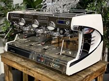 ASTORIA SABRINA 3 GROUP WHITE ESPRESSO COFFEE MACHINE COMMERCIAL CAFE WHOLESALE