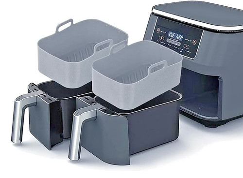 Grey reusable air fryer - air,