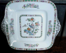 Wedgwood Kutani Crane Square  Cake / Sandwich Plate - VGC