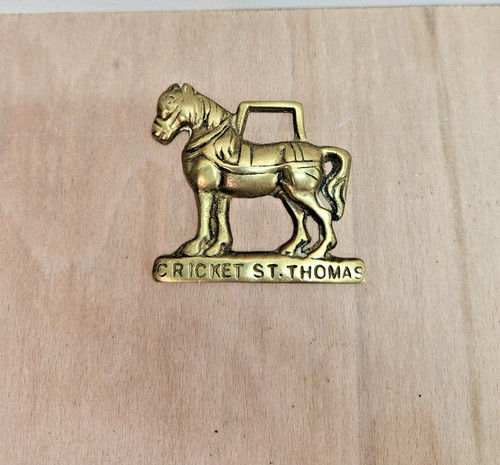 Vintage horse brass - brass, thomas