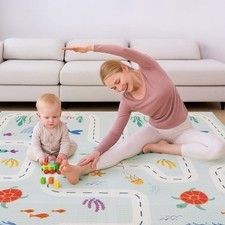 Foldable Baby Play Mat Extra Large Waterproof Foam Crawling Mat Soft & Portable