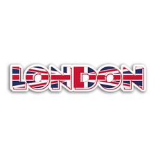 2 x 10cm London Vinyl Stickers - Flag England City Travel GB UK Sticker #75327