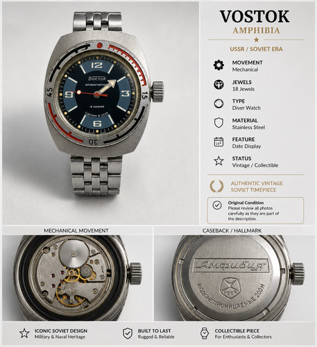 Vintage vostok amphibia - vintage,