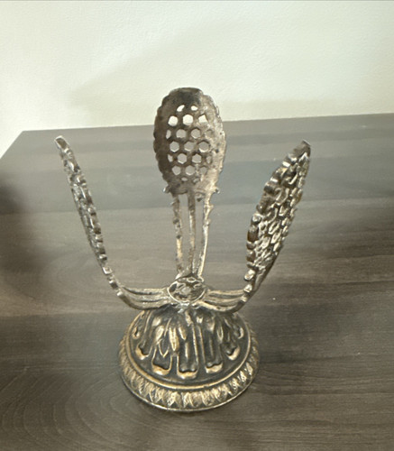Vintage brass sphere stand - vintage,