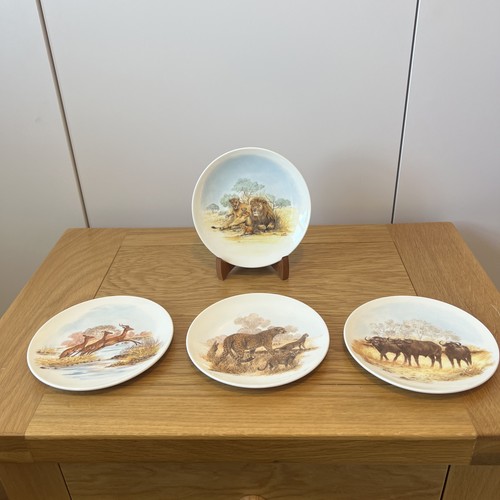 Pair poole pottery plates - pair,