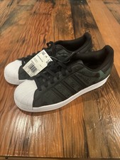Size 8 - Adidas Superstar Monogram Logo - Black