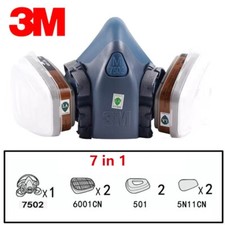 7in1 3M respirator 7502 half mask gas mask dust mask painting mask 