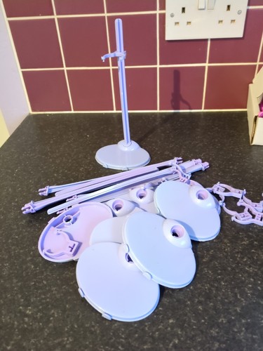 Used purple doll stands - used,