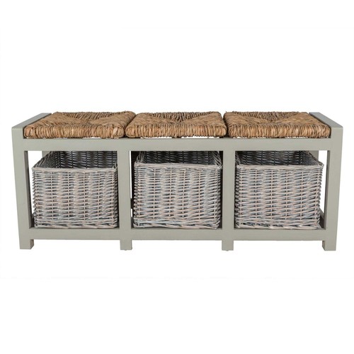 Set three grey - three, wicker