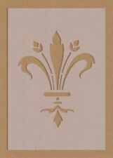 Fleur De Lis Flower Stencil A6