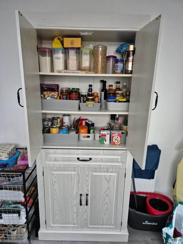 Tall kitchen storage cupboard - kitchen,