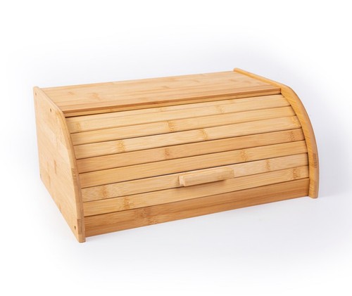 Bamboo large bread bin roll - bin,