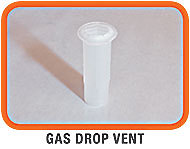 Gas locker - gas, vent.