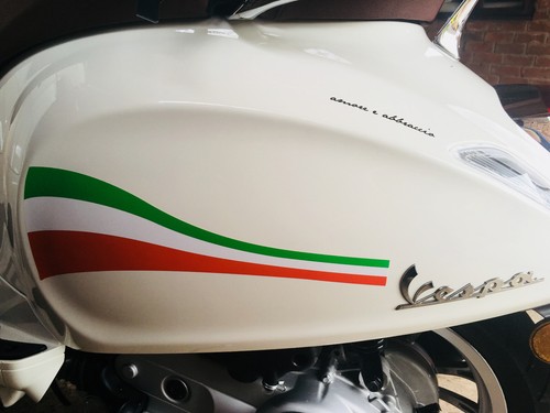 Italian style scooter stripes - italian,