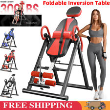 300lbs Heavy Duty Gravity Inversion Table Back Therapy Fitness Inverter Machine