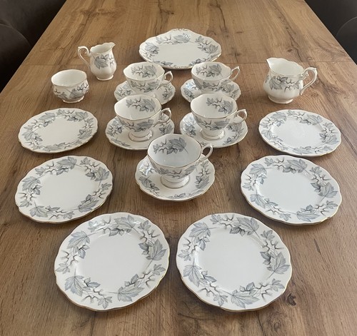 Royal albert silver maple - silver, bone