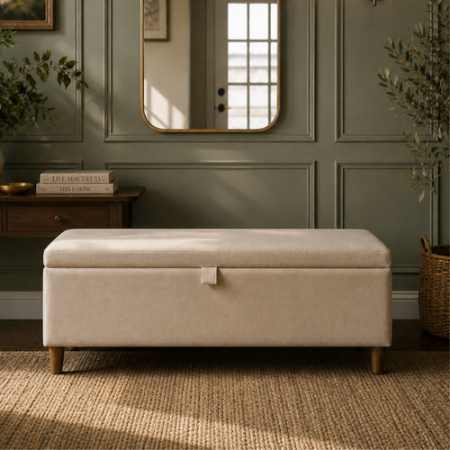 Large ottoman box - ottoman,