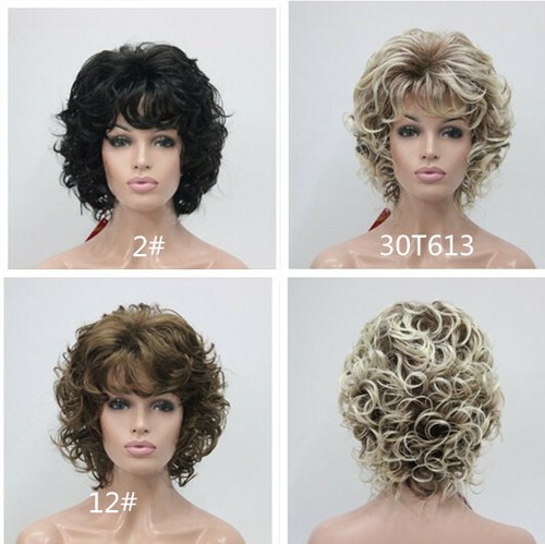 Women wig short wavy curly - women,