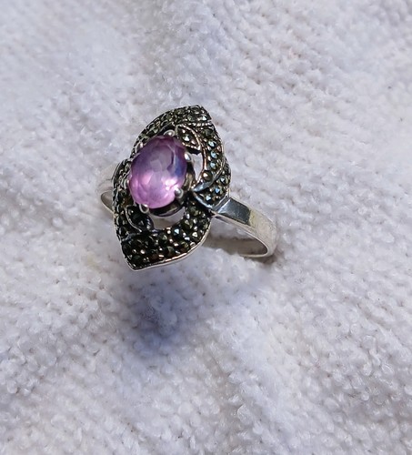 Vintage amethyst and marcasite - vintage,