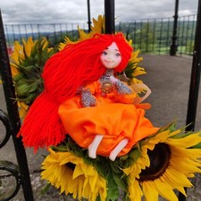 Fairy Garden Fairies Fairy Doll Handmade One of a kind OOAK. Polymer clay Art