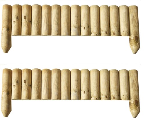 Log panels edging - log,